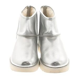 Silver UGGS Ankle Boots